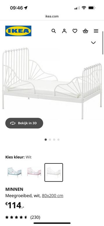  children's bed uittrekbare bed  ikea beschikbaar voor biedingen