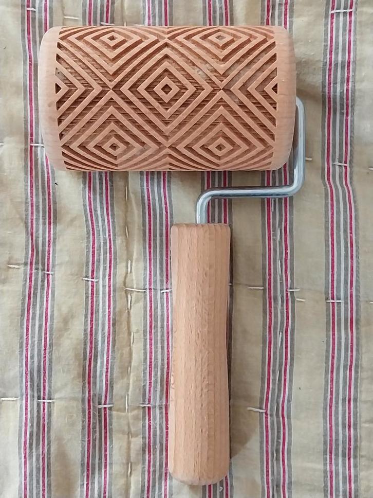 Stodola deegroller met patroon van Tante Brocante, Huis en Inrichting, Keuken | Keukenbenodigdheden, Zo goed als nieuw, Ophalen of Verzenden