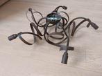 Vintage Brocante Plafondlamp Kroonlamp, Ophalen, Gebruikt, Metaal, Vintage Brocante