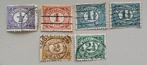 Nederland 1913 NVPH 50-55 gest, Ophalen of Verzenden, T/m 1940, Gestempeld