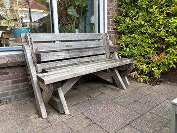 Douglas houtentuinbank en picknictafel in 1! beschikbaar voor biedingen