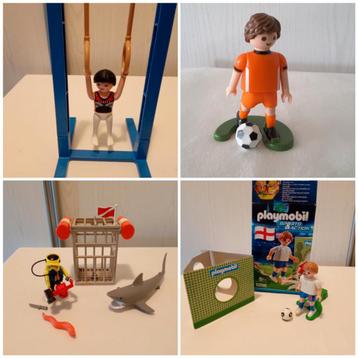 Playmobil sporters, ringen, duiken, voetbal
 beschikbaar voor biedingen