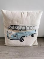 Decoratief kussen Volkswagen T1 bus blauw, Ophalen of Verzenden, Zo goed als nieuw
