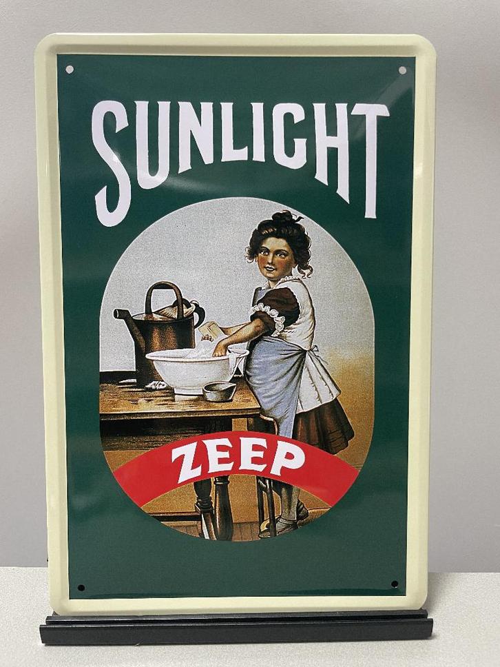Sunlight zeep reclamebord  (Old Look), Verzamelen, Merken en Reclamevoorwerpen, Nieuw, Reclamebord, Ophalen of Verzenden
