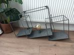 Metalen wandrek met lamp, Huis en Inrichting, Woonaccessoires | Wanddecoraties, Ophalen, Zo goed als nieuw