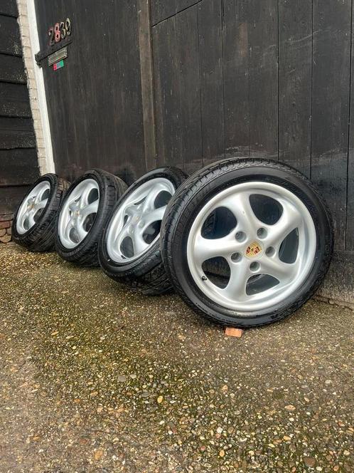 Originele Porsche boxster 17 inch zomerset 5x130 breedset, Auto-onderdelen, Banden en Velgen, Banden en Velgen, Zomerbanden, 17 inch