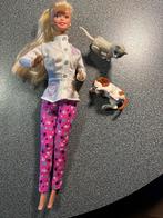 Vintage Barbie dierenarts met kat en hond, Ophalen, Gebruikt, Barbie