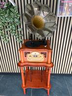 Vintage retro Ricatech radio platenspeler CD speler en tafel, Ophalen of Verzenden, Zo goed als nieuw