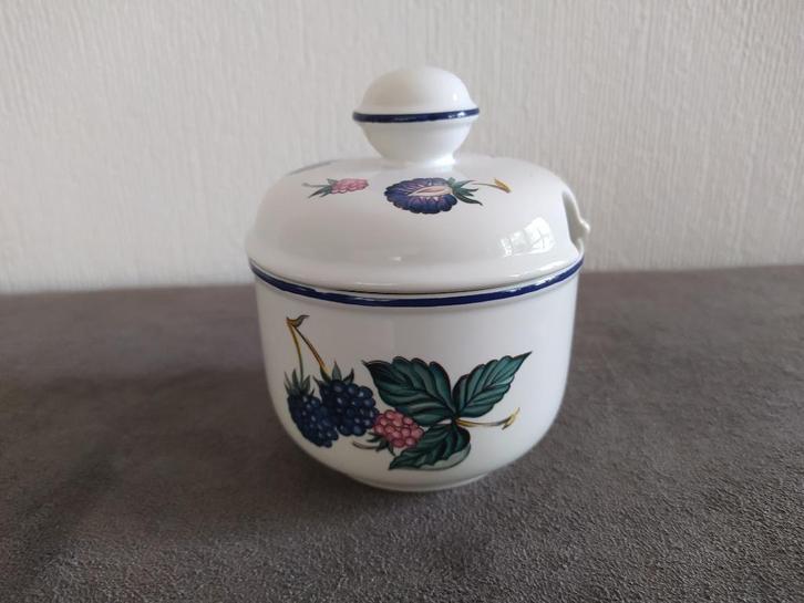 Villeroy en Boch Malaga black berries confiturenpot, Huis en Inrichting, Keuken | Servies, Zo goed als nieuw, Overige typen, Overige stijlen