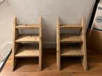 Steigerhouten bed trapje - 2 stuks, Huis en Inrichting, Gebruikt, Bruin, Steigerhout, Ophalen of Verzenden