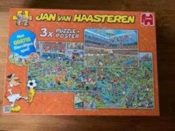 Jan van Haasteren 3x voetbalpuzzel / posters en bierviltjes beschikbaar voor biedingen