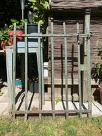 Antiek brocante smeedijzeren poort tuinpoort H 1.15M, Ophalen, Gebruikt, Minder dan 100 cm, 100 tot 150 cm