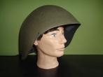 Oorlog wo2 Helm USN MK2 dek helm front seam, Verzamelen, Verzenden, Landmacht, Nederland, Helm of Baret