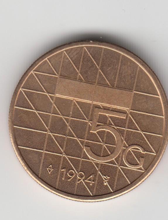 Vijfje 1994, Postzegels en Munten, Munten | Nederland, Losse munt, Euro's, Koningin Beatrix, Verzenden