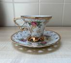 Versailles Theekop & Schotel - Engels Porselein, Ophalen of Verzenden, Gebruikt, Porselein, Kop en/of schotel