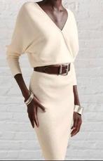 Banana republic ecru gebreide winterjurk 38, Kleding | Dames, Jurken, Ophalen of Verzenden, Zo goed als nieuw, Maat 36 (S), Boven de knie