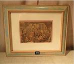 Prachtig 3-dimensionale Prent 'In de Klas' - Anton Pieck, Huis en Inrichting, Woonaccessoires | Schilderijen, Tekeningen en Foto's