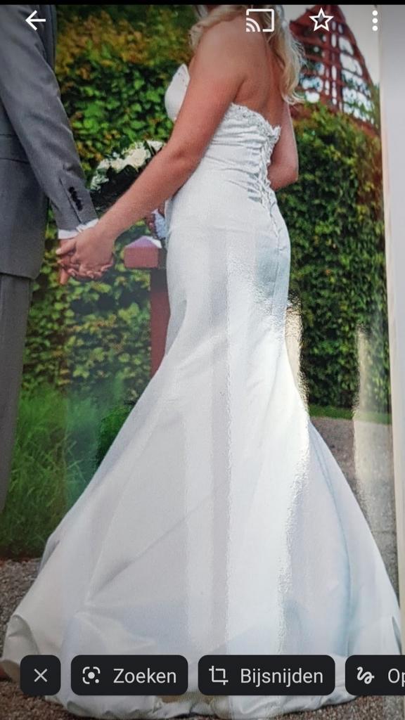 Prachtige trouwjurk met hoepel, maat S/36,  zeer goede staat, Kleding | Dames, Trouwkleding en Trouwaccessoires, Zo goed als nieuw