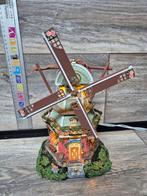 Lemax molen verlicht draaiende wieken kerstdorp kersthuisjes, Ophalen of Verzenden, Zo goed als nieuw