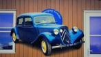 Citroën Traction Avant 11BL 1955 blauw, Auto's, Oldtimers, Voorwielaandrijving, Metallic lak, Citroën, Blauw