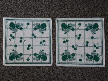 2 ongebruikte vintage keukenhanddoeken, appels peren kersen beschikbaar voor biedingen