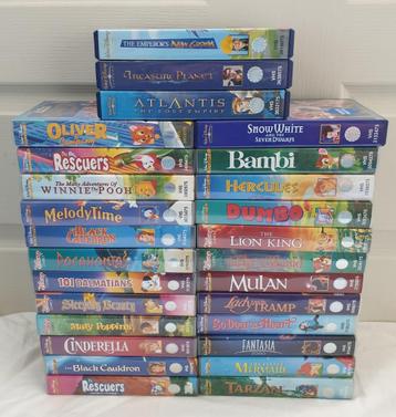 leuke verzameling Disney vhs videobanden 272 stuks eng+ned beschikbaar voor biedingen