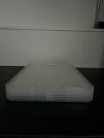 5x IKEA SAMLA deksel voor bak 11/22 liter, transparant, Ophalen of Verzenden, Zo goed als nieuw, Minder dan 40 cm, Minder dan 35 cm