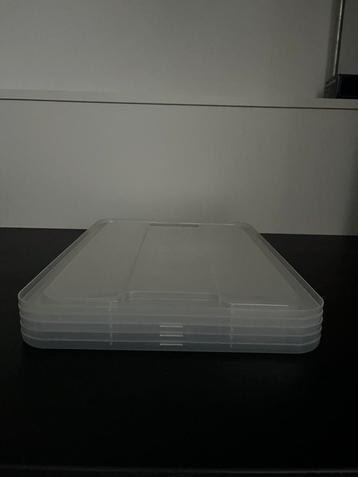 5x IKEA SAMLA deksel voor bak 11/22 liter, transparant beschikbaar voor biedingen