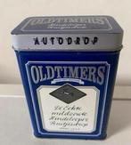 Blauw blik Autodrop Oldtimers. Hoogte 13,5 cm., Verzamelen, Blikken, Ophalen of Verzenden, Zo goed als nieuw, Overige, Overige merken