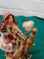 -	Vrouw met spinnenwiel decoratief, Verzamelen, Poppen, Ophalen of Verzenden, 'T Olde Gre-j, Info@toldegrej.nl, Endepoelstraat 20f Didam