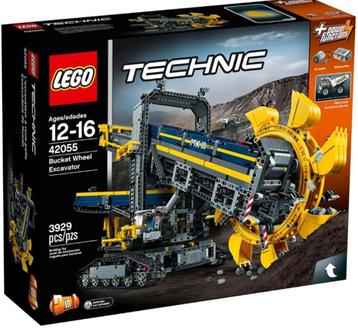 TE HUUR: Lego Technic 42055 Emmerwiel graafmachine beschikbaar voor biedingen