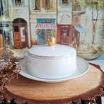 Schönwald, crèmekleurige botervloot met gouden accenten, Antiek en Kunst, Ophalen of Verzenden