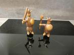 Deense houten figuren (Vikingers), Ophalen of Verzenden, Gebruikt