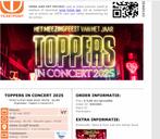 Toppers 2025, Tickets en Kaartjes, Twee personen, Mei