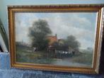 S. Schaeffer schilderij thema boerderij, Antiek en Kunst, Ophalen
