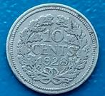 10 cent 1928 - Wilhelmina, Postzegels en Munten, Munten | Nederland, Verzenden, Zilver, 10 cent, Koningin Wilhelmina