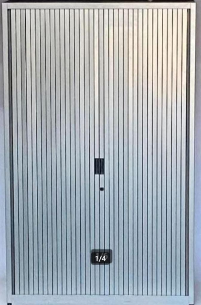 Aspa Zilvergrijze Archiefkasten Roldeurkast Gebruikt, Huis en Inrichting, Kasten | Ladekasten, Gebruikt, 25 tot 50 cm, Ophalen of Verzenden