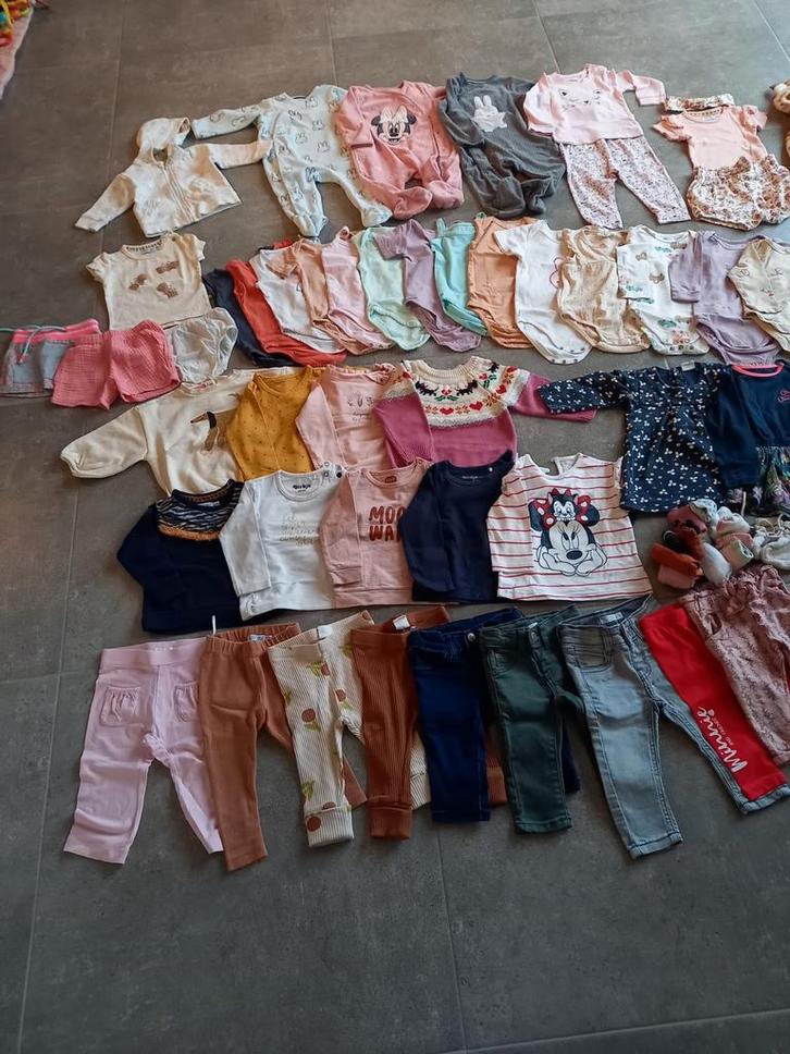 Pakket meisjeskleding 62-68, Kinderen en Baby's, Babykleding | Baby-kledingpakketten, Zo goed als nieuw, Maat 68, Ophalen of Verzenden