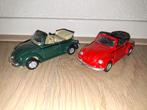 VW Kever 1303 cabriolet rood en groen 1:36, Edocar/MC Toys, Hobby en Vrije tijd, Modelauto's | 1:43, Ophalen of Verzenden, Gebruikt