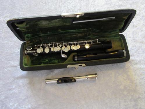 Hammig houten piccolo, Muziek en Instrumenten, Blaasinstrumenten | Dwarsfluiten en Piccolo's, Gebruikt, Piccolo, Met koffer of tas