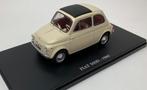 Atlas 1:24 Fiat 500 D beige 1960, vitrine kap kan beschadig, Nieuw, Overige merken, Ophalen of Verzenden, Auto