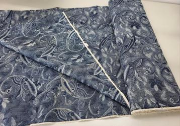 Jacquard denim jeans spijkerstof 5 meter op rol couture beschikbaar voor biedingen