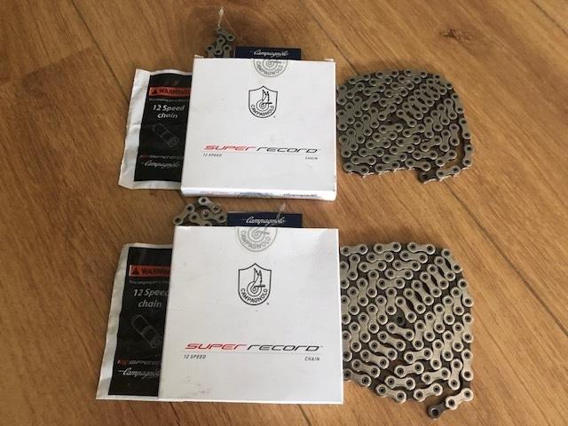 Campagnolo Super Record 12 speed ketting, Fietsen en Brommers, Fietsonderdelen, Zo goed als nieuw, Racefiets, Derailleur of Ketting