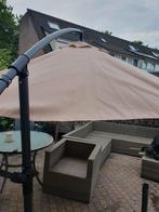 Parasol met standaard, Ophalen, Kantelbaar, 1 tot 2 meter, Zweefparasol