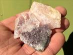 Gouden driehoek Amethist Bergkristal Rozenkwarts mineralen H, Verzamelen, Mineralen en Fossielen, Ophalen of Verzenden, Mineraal