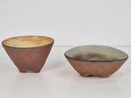 Set Japandi Art earthware design handmade Bowl schaal Rare , Ophalen of Verzenden
