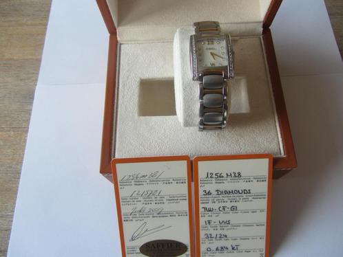 ebel brasilia staal/18 karaat goud met diamanten, Sieraden, Tassen en Uiterlijk, Ringen, Gebruikt, Dame of Heer, 20 of groter
