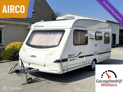 Sprite 450 Super AIRCO FIETSENDRAGER RADIO GROOT DAKLUIK, Caravans en Kamperen, Caravans, Bedrijf, tot en met 4, 750 - 1000 kg