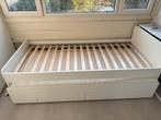 Ikea slakt uitschuifbed met lades uitschuifbaar, Ophalen, 90 cm, Eenpersoons, Wit