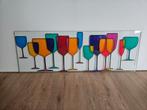 Glasplaat wijnglazen 85 x 30.5, Doe-het-zelf en Verbouw, Glas en Ramen, Ophalen, Gebruikt, Minder dan 80 cm, 80 tot 120 cm
